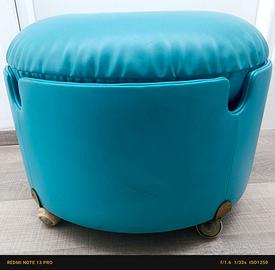 LUIGI MASSONI x FRAU - Pouf "Dilly Dally" in pelle
