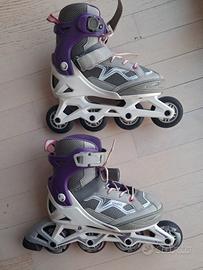 Pattini in linea Oxelo Fit3 bimbi regolabili 35-38