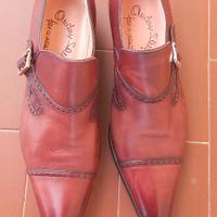 Scarpe Marchio di Lusso "Santoni" in cuoio, n° 37