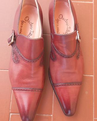 Scarpe Marchio di Lusso "Santoni" in cuoio, n° 37