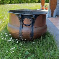 Portavaso in rame artigianale