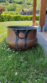 Portavaso in rame artigianale