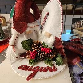 coppia gnometti natalizi 