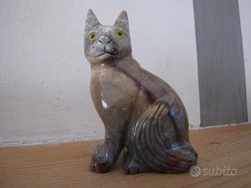 Gatto in pietra naturale