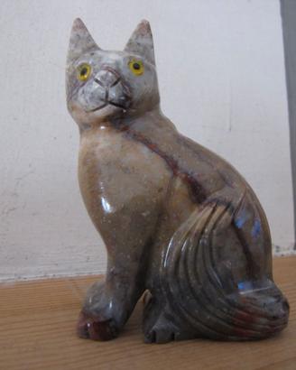 Gatto in pietra naturale