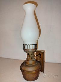 Lampadario /i (tot. 5) ottone e vetro, da parete 