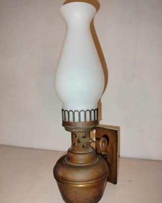Lampadario /i (tot. 5) ottone e vetro, da parete 