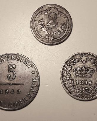 12 monete  Regno d’Italia e Repubblica (1849-1953)