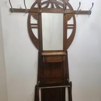 appendiabiti con specchio e portaombrelli 