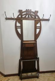 appendiabiti con specchio e portaombrelli 