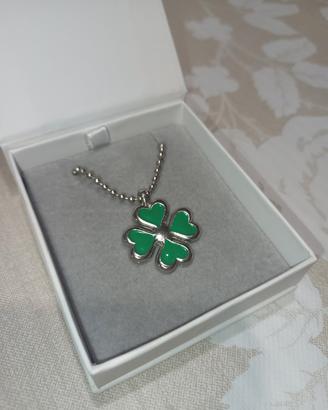 collana con quadrifoglio