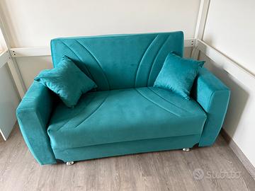 Divano letto 2 posti con contenitore