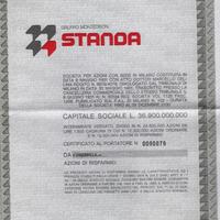 AZIONE STORICA STANDA * AUTENTICA ORIGINALE