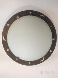 Plafoniera Massive con stelle e lune traforate
