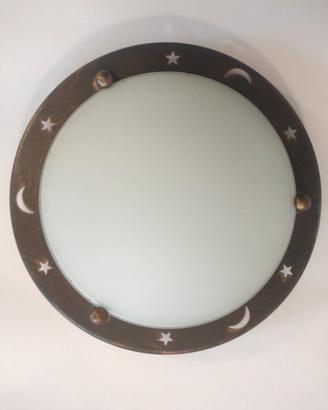Plafoniera Massive con stelle e lune traforate