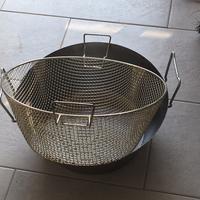Friggitrice con cestello in ferro