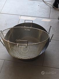 Friggitrice con cestello in ferro