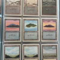 Magic the gathering full set revised basic land