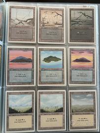 Magic the gathering full set revised basic land