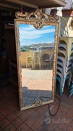 specchiera da terra dorata