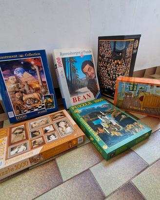 Lotto 6 puzzle vintage (1000/2000pz) - completi