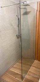 BOX DOCCIA WALK IN 120cm VETRO 8mm TRASPARENTE