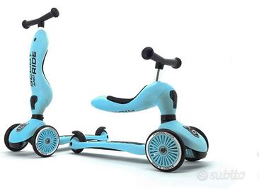 Monopattino scoot and ride e casco