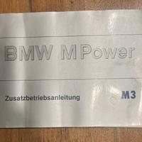 BMW M3 E30 Supplemento  uso e manutenzione