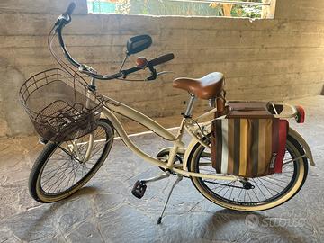 Bicicletta da citta vintage 6 marce + accessori