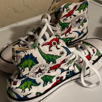 Converse all star scarpe con dinosauri 36