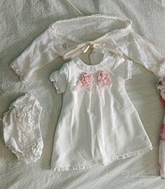Vestito Battesimo 6m + accessori