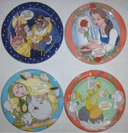 SERIE COMPLETA PIATTI DISNEY LA BELLA E LA BESTIA
