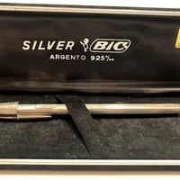 Penna Bic in argento massiccio