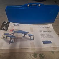 Tavolo camping 4 posti pieghevole