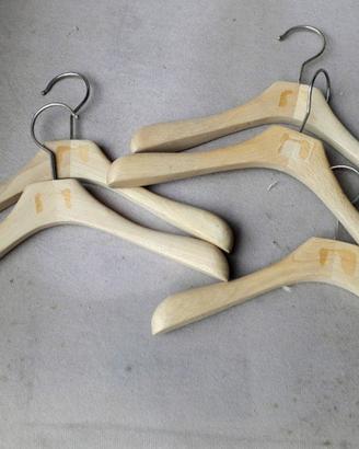 Grucce e Pinze per guardaroba Legno,Pvc,uomo,donna