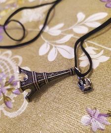 Collana Tour Eiffel Charm "I Love Paris"