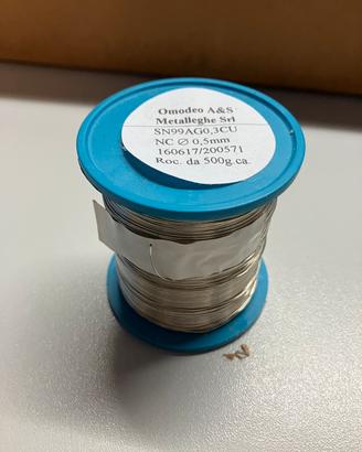 Stagno professionale Sn99Ag0,3Cu 0,5 mm 500 g