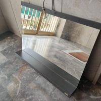 Specchio con ripiano da bagno 100 x 70