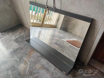 Specchio con ripiano da bagno 100 x 70