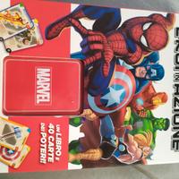 Carte card degli eroi in azione Marvel