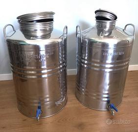 contenitori inox 18/10 per olio 50 litri