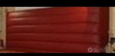 Letto matrimoniale con Testiera in ecopelle rossa