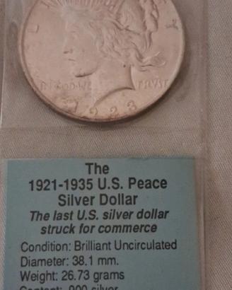 monete argento fior di conio USA SILVER DOLLAR 