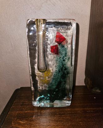 Vaso monofiore di Barbini Murano