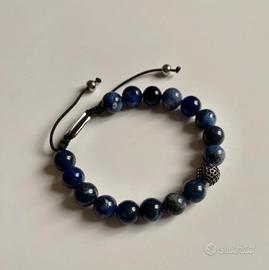 Bracciale con Sodaliti e Acciaio