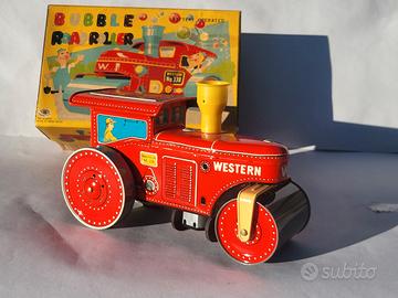 GIOCATTOLO IN LATTA JAPAN ANNI 50 SCHIACCIASASSI..