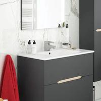 Mobile bagno antracite rovere