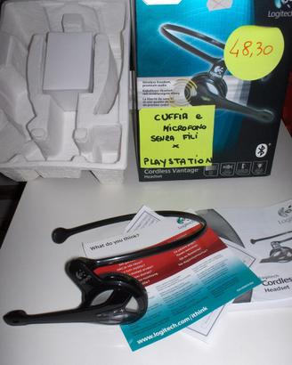 Cuffia e microfono BT Logitech per Playstation