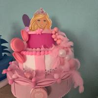 torta finta Barbie 
