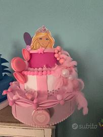 torta finta Barbie 
